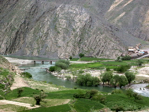 Bridges above the Panjshir river